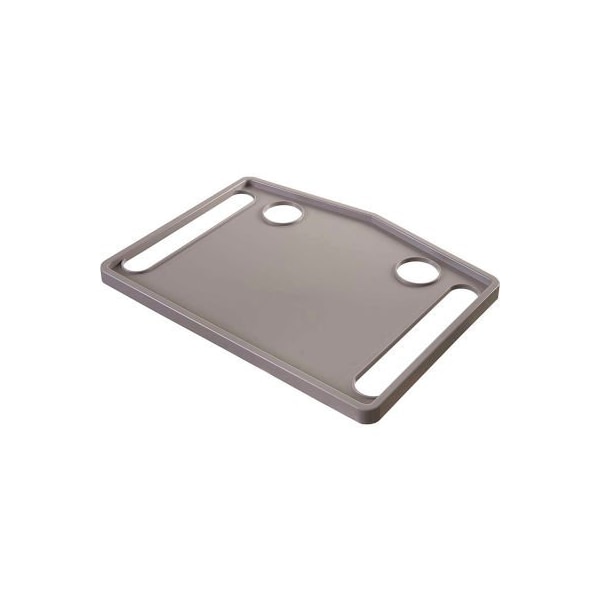 DMI Walker Tray with Two Recessed Cup Holders, Gray